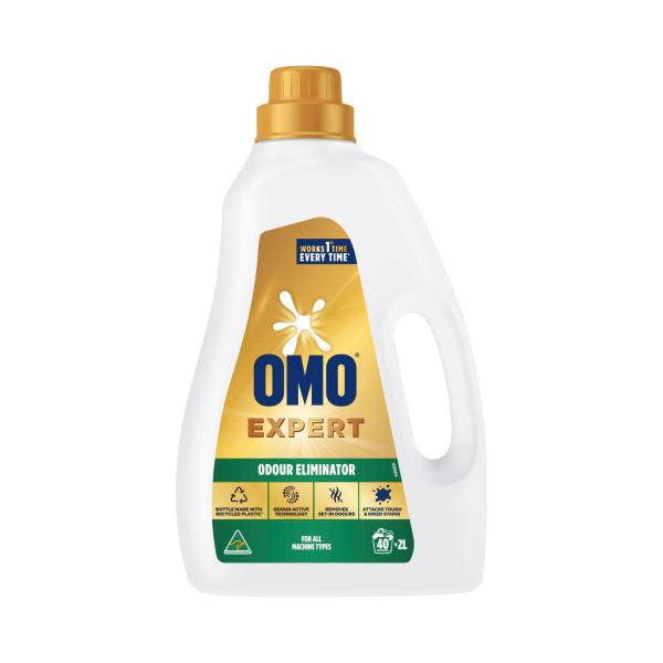 OMO EXPERT ODOUR ELIMINATOR LAUNDRY LIQUID DETERGENT 40 WASH 2L
