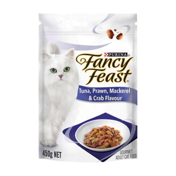 Dry Cat Food Tuna Prawn Mackerel Crab