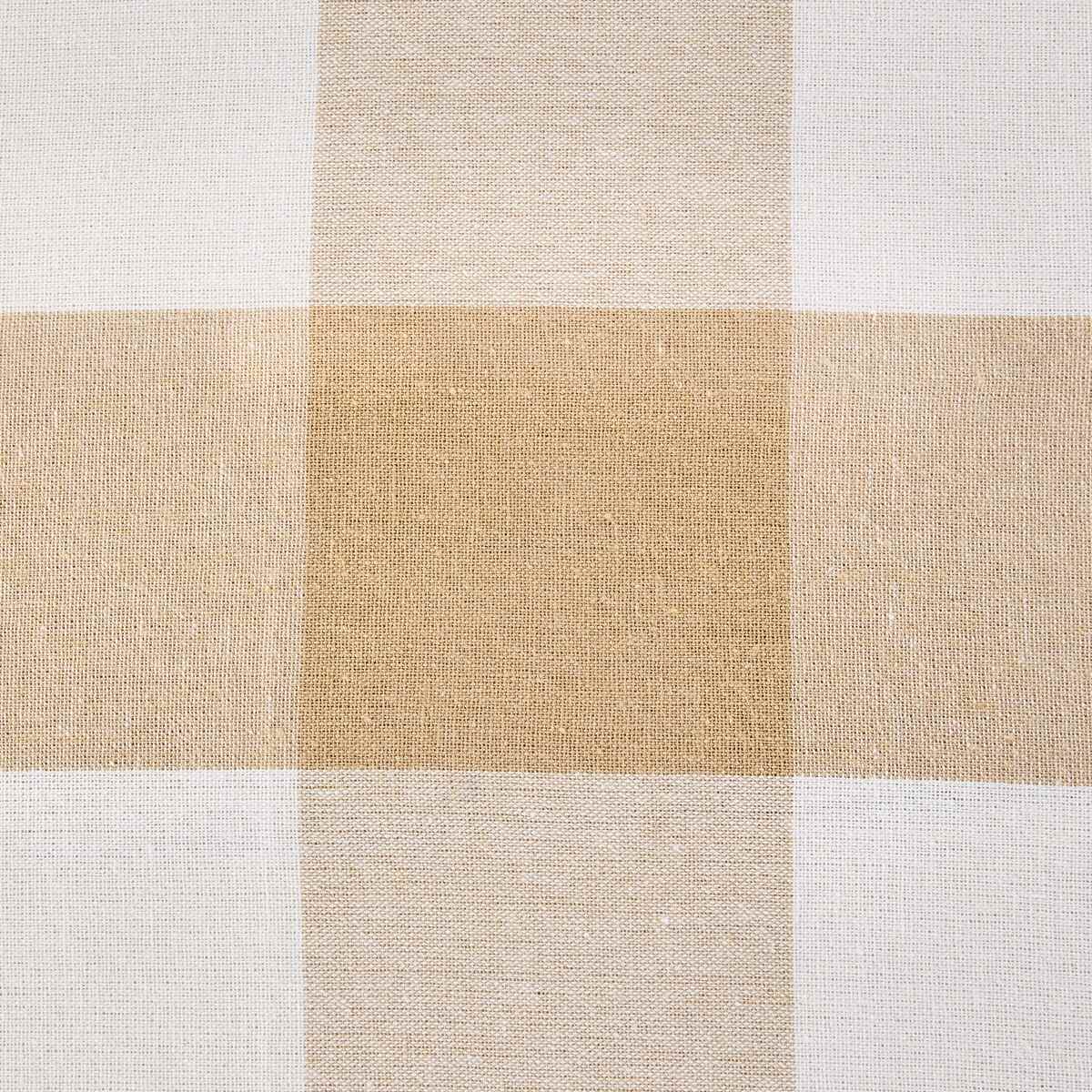 Check Tablecloth - Biscuit