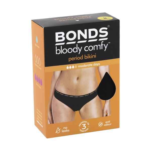 Bloody Comfy Period Bikini Brief Moderate Size 14