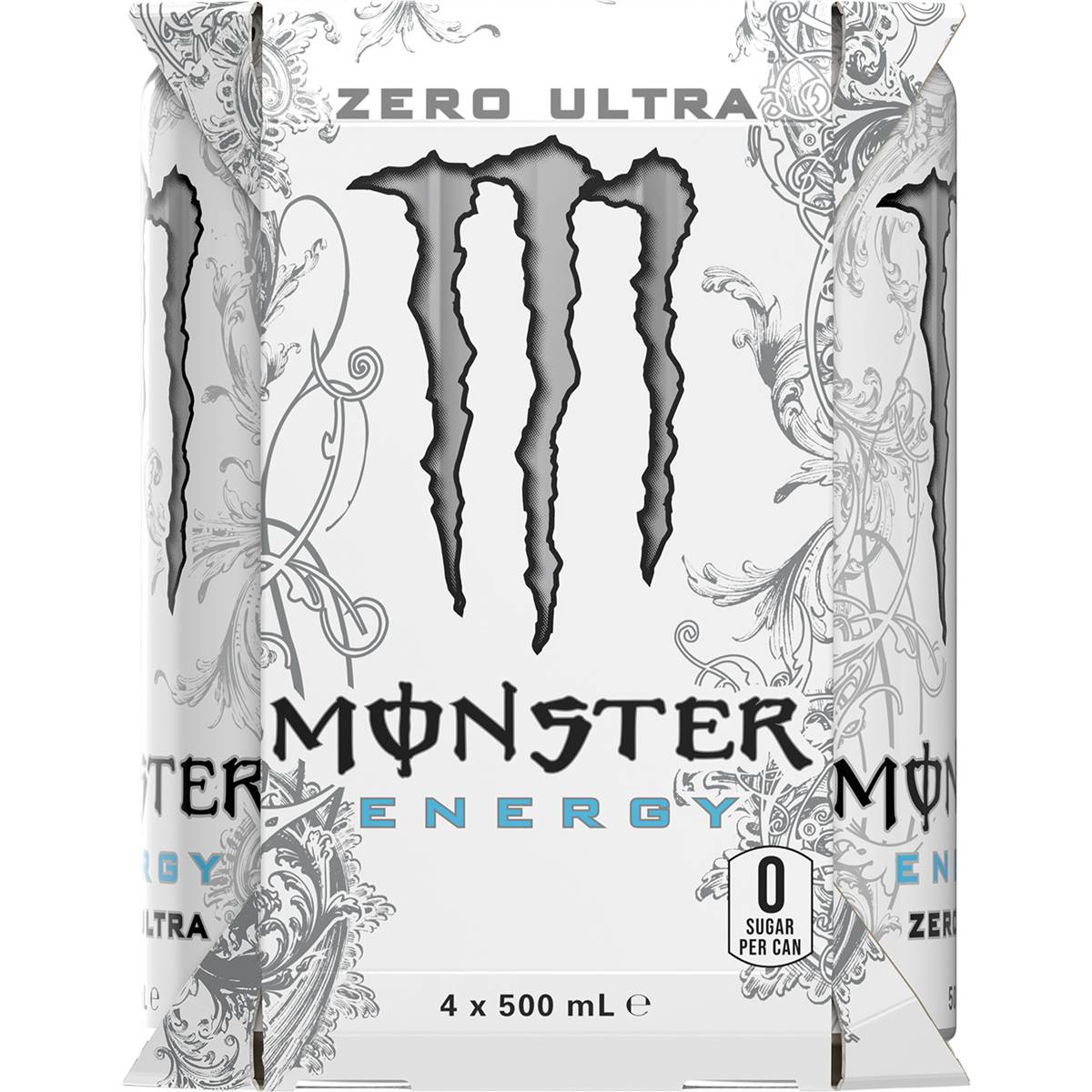 Monster Energy Ultra Multipack Cans 500ml x4 Pack