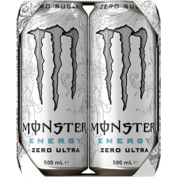 Monster Energy Ultra Cans 500mL x 4 pack