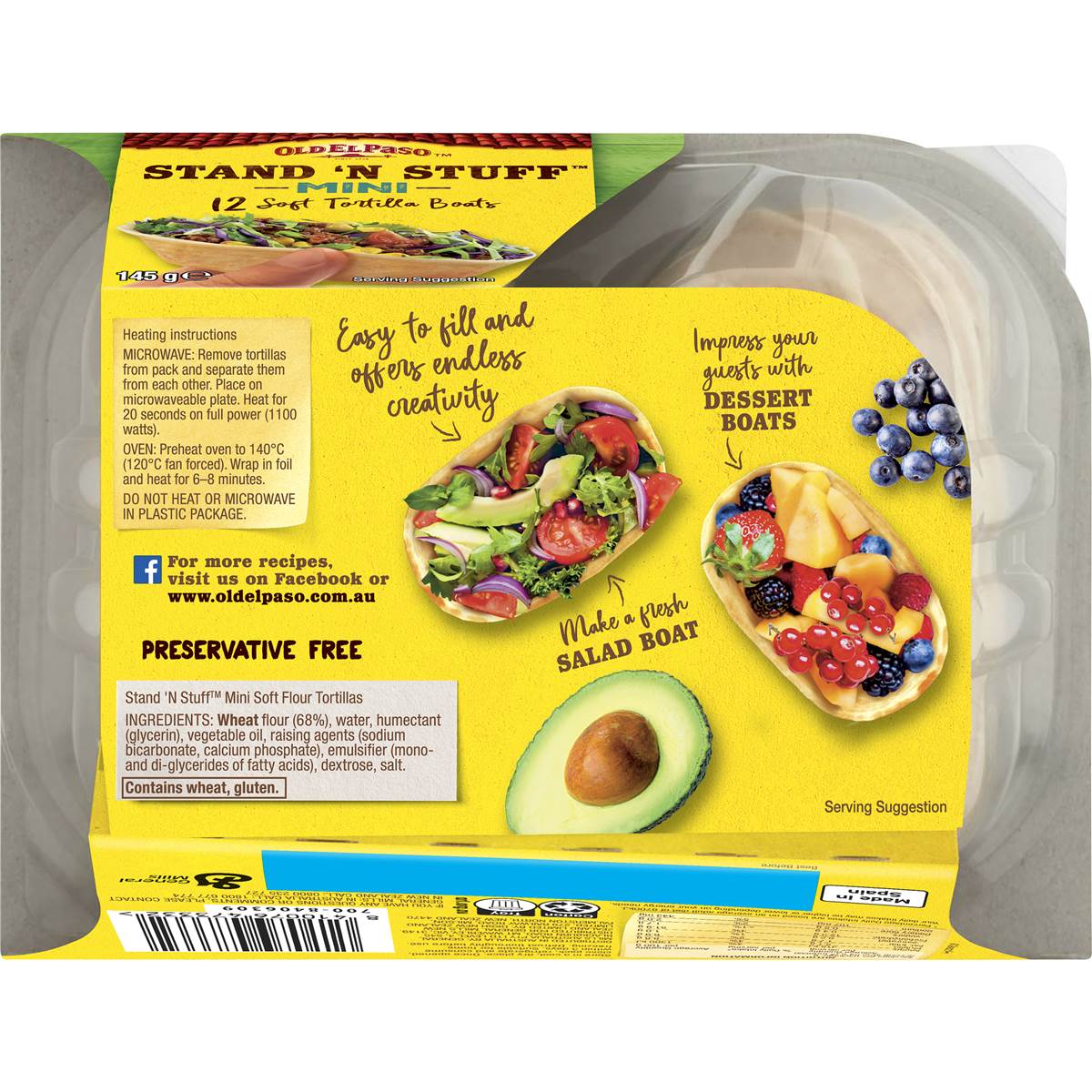 Old El Paso Stand 'n Stuff Mini Taco Tortillas 12 Pack