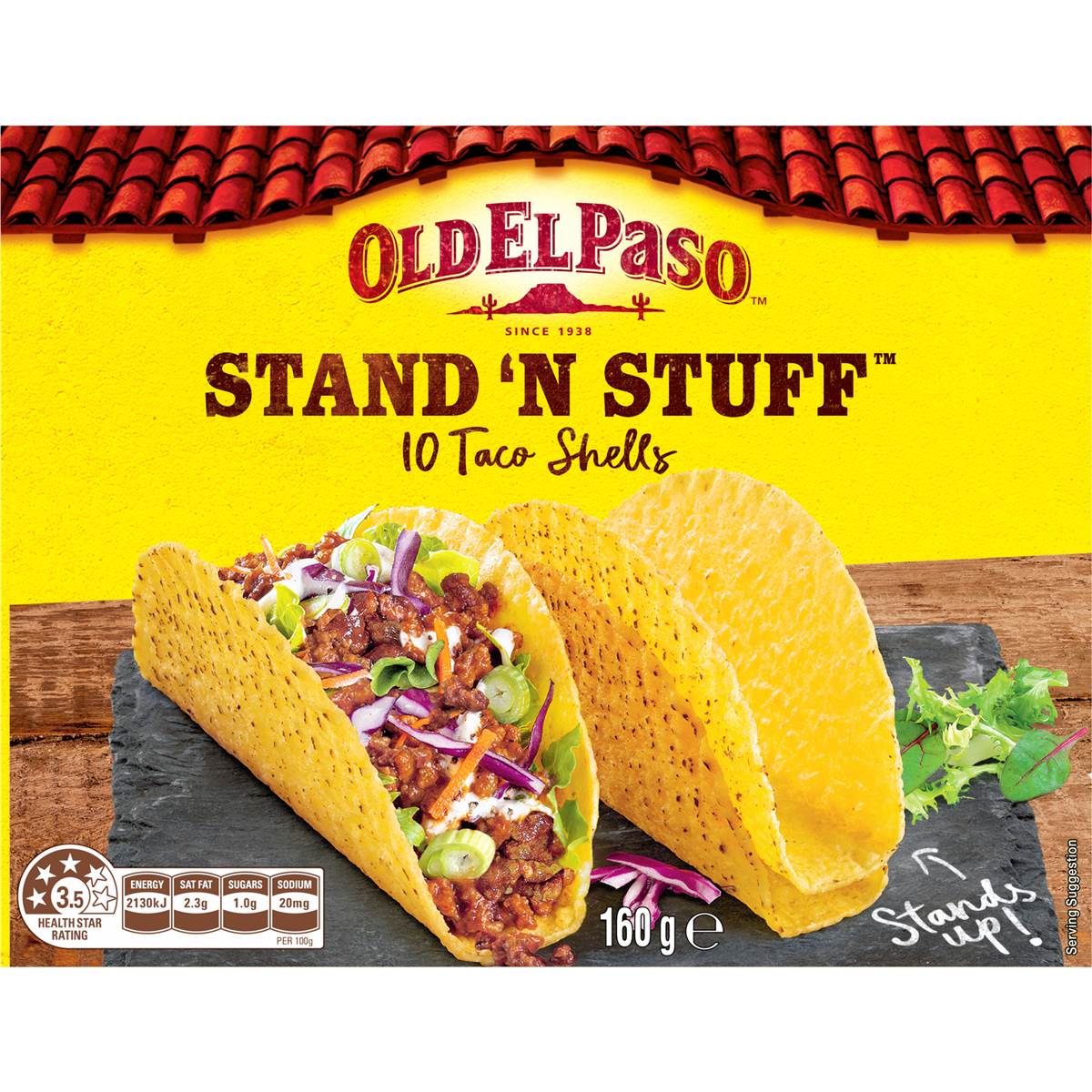 Old El Paso Stand 'n Stuff Taco Shells Taco Shells 10 Pack