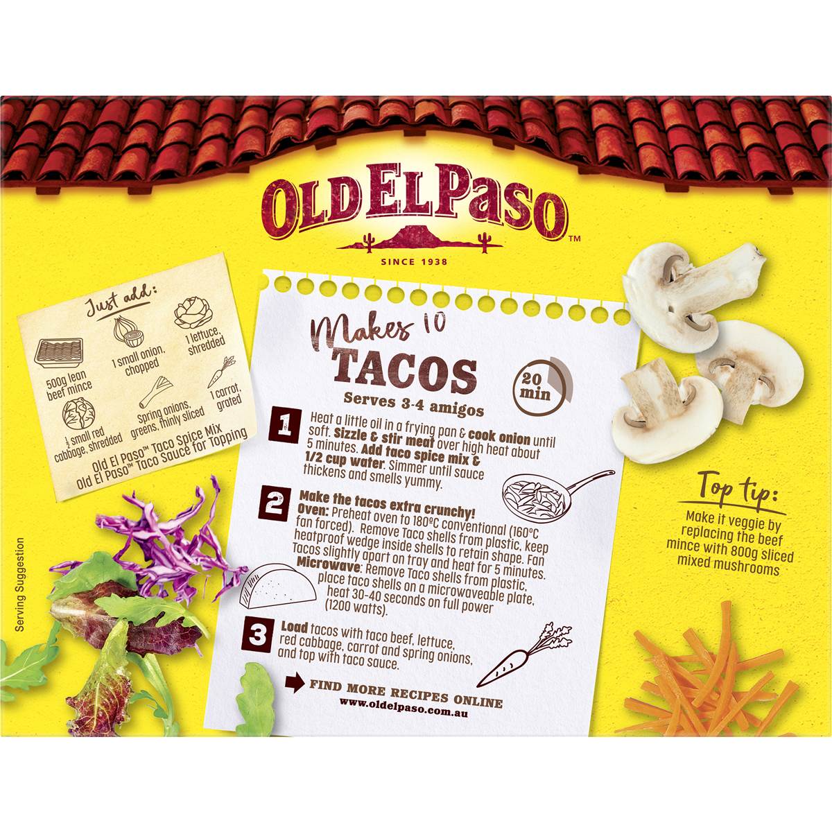 Old El Paso Stand 'n Stuff Taco Shells Taco Shells 10 Pack