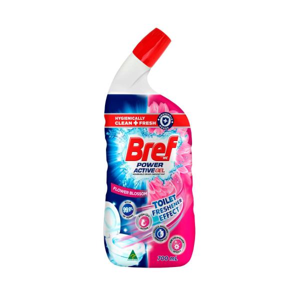 BREF POWER ACTIVE TOILET CLEANER GEL FLOWER BLOSSOM 700ML