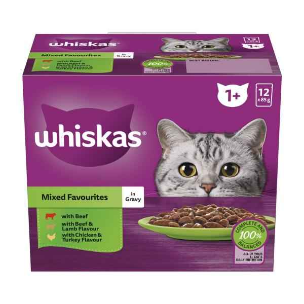 Favourites Mixed In Gravy Cat Food 12x85g