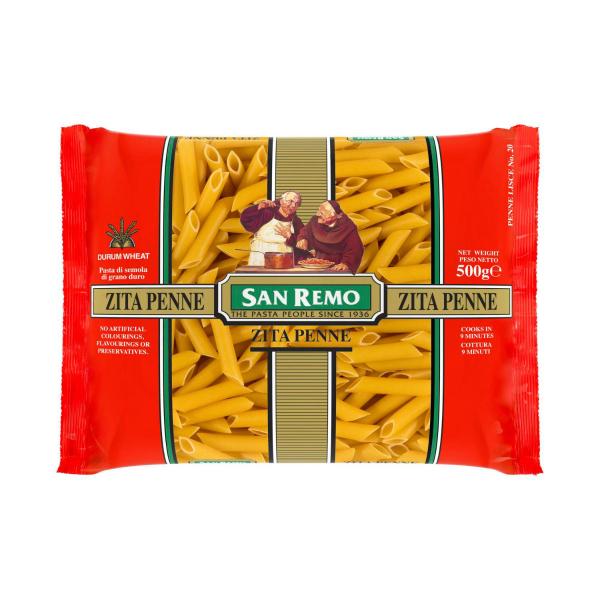 SAN REMO PASTA:ZITA PENNE NO 20:.:500 GRAM