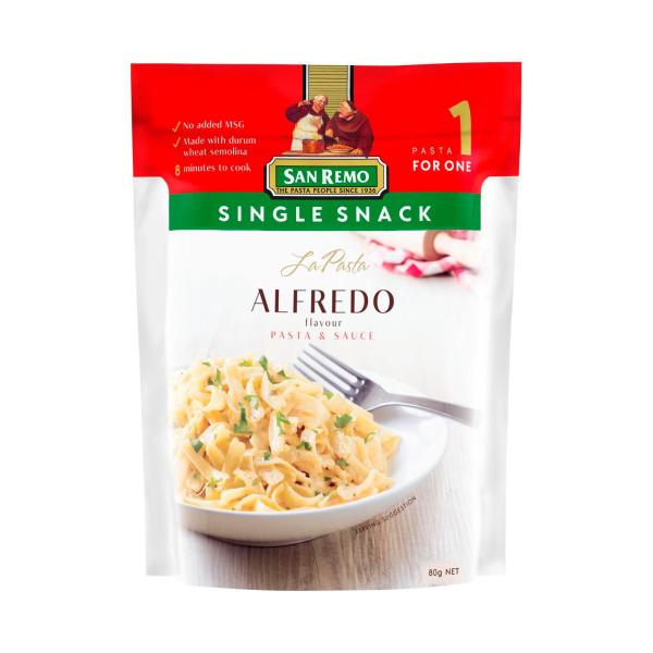 SAN REMO LA PASTA SINGLES:ALFREDO:.:80 GRAM