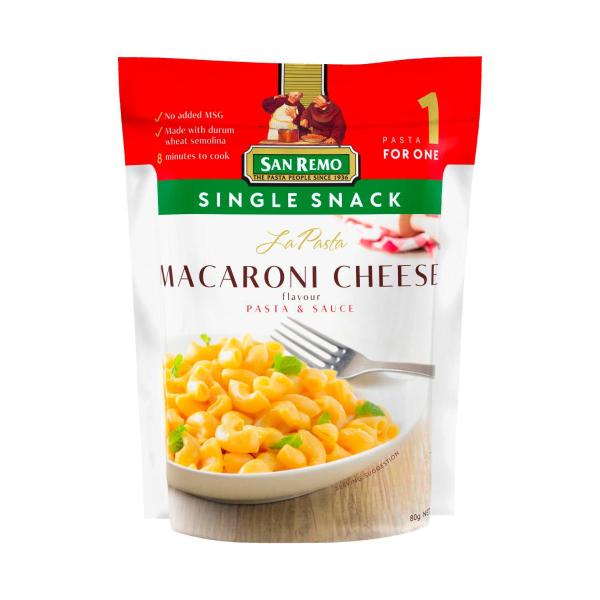 SAN REMO LA PASTA SINGLES:MACARONI CHEESE:.:80 GRAM