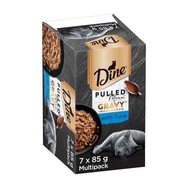 Pulled Menu Adult Wet Cat Food with Tuna 7x85g Trays