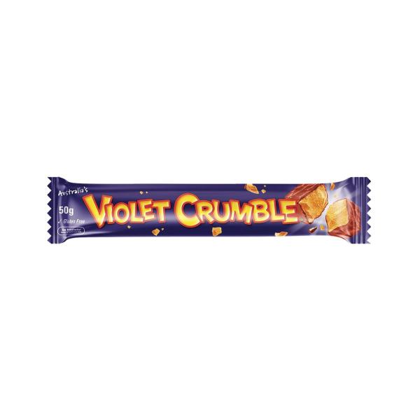 VIOLET CRUMBLE CHOCOLATE BAR:.:50GRAM