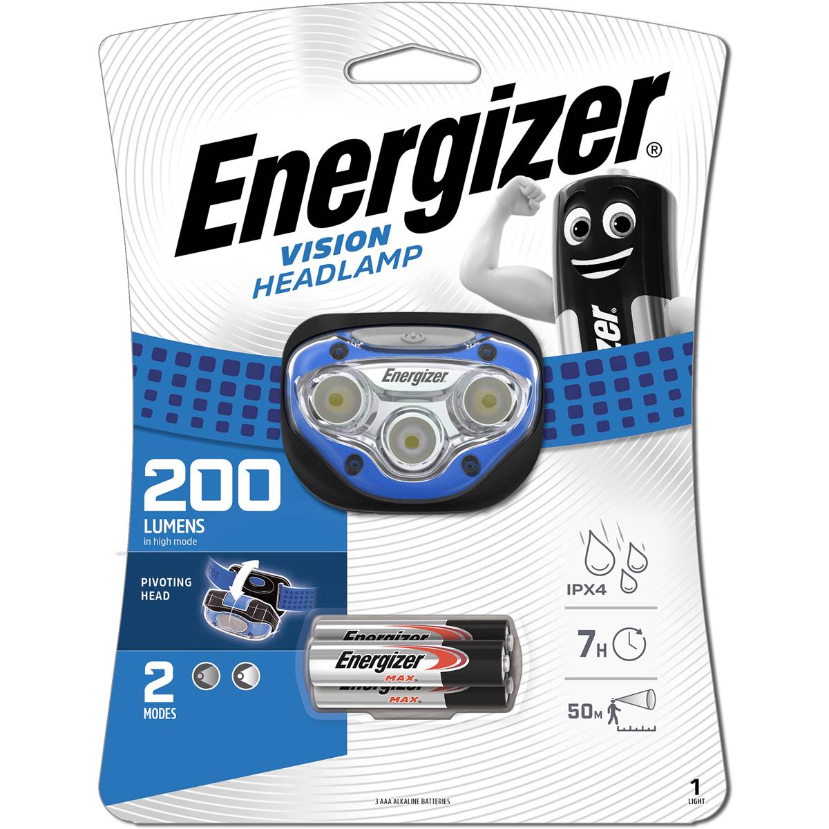 Energizer Vision Headlight Torch 200 Lumens each