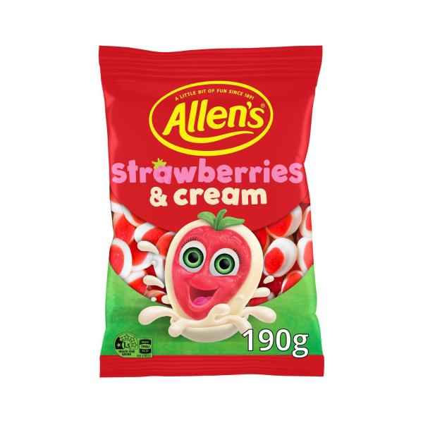 Lollies Strawberries And Cream Lolly Bag