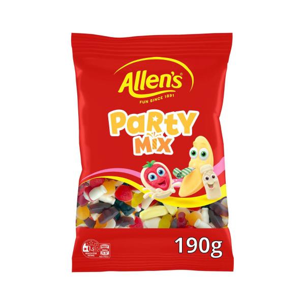 ALLEN'S PARTY MIX LOLLIES BAG 190G