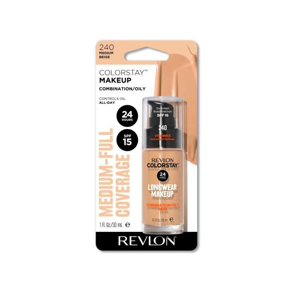 REVLON COLORSTAY C/O LONGWEAR MAKEUP MEDIUM BEIGE 30ML