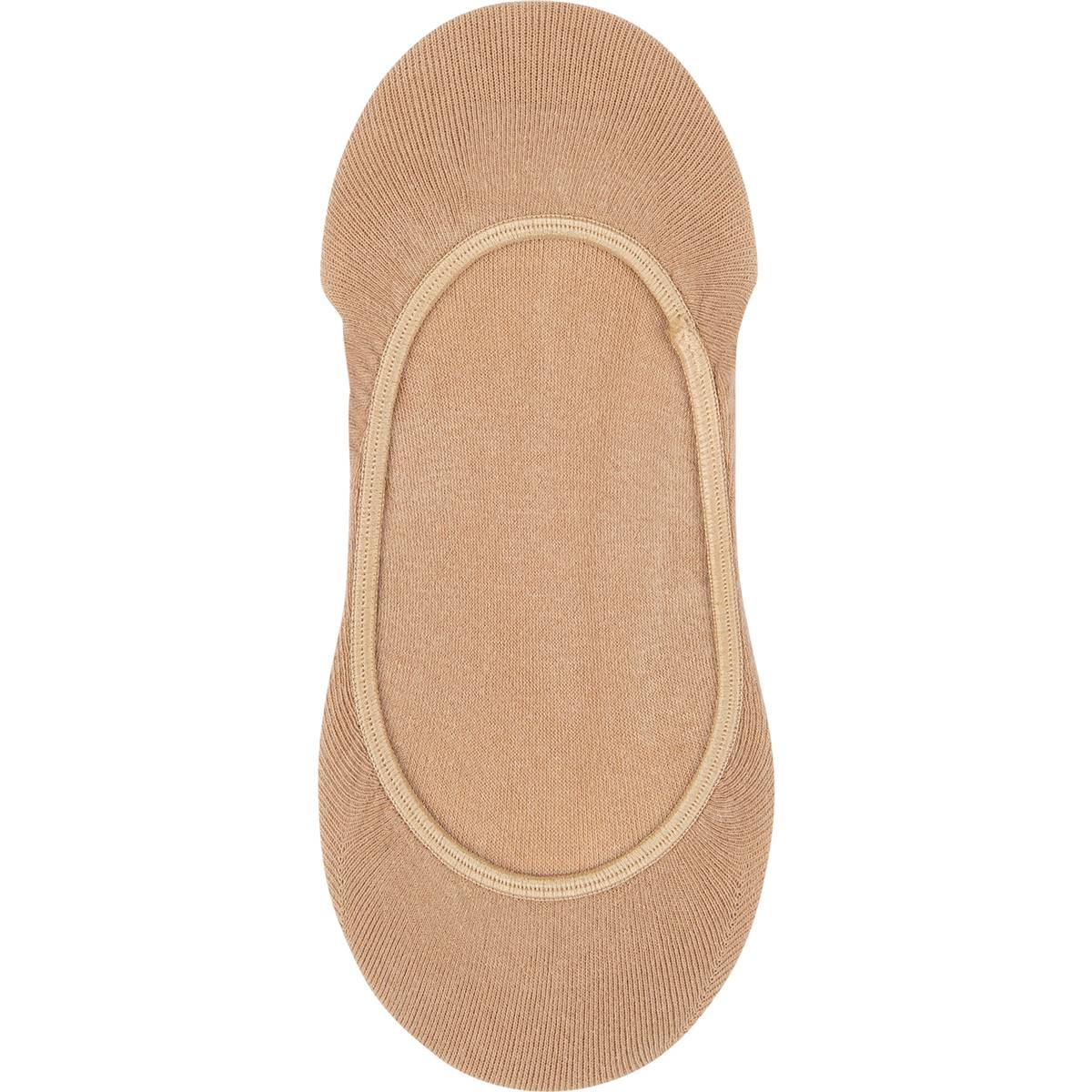 Underworks Ladies Invisible Footlets Nude 5-8 3 Pack