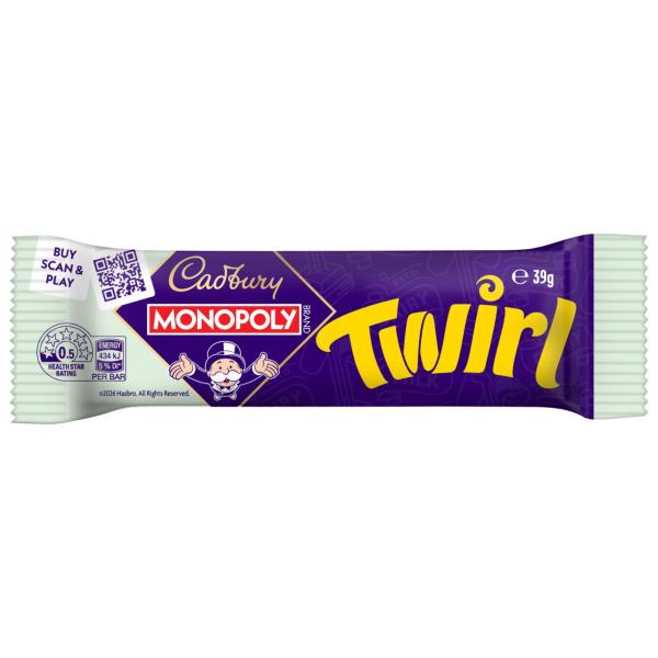 CADBURY BARS CHOCOLATE:TWIRL:.:39 GRAM.