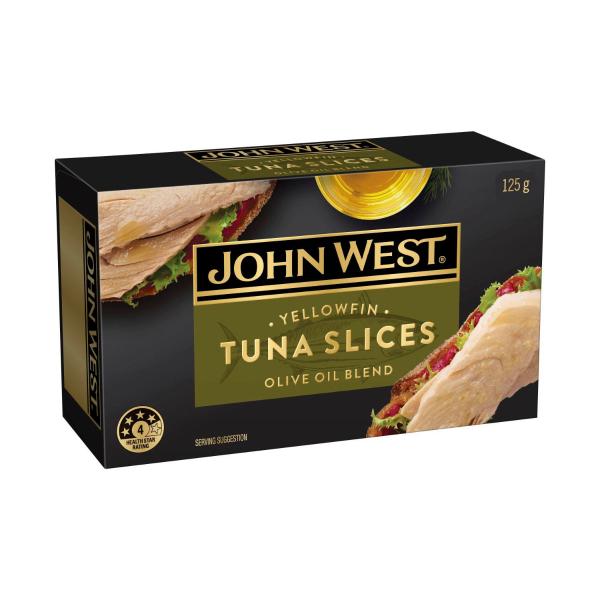 JOHN WEST TUNA SLICES:IN OIL:.:125GRAM