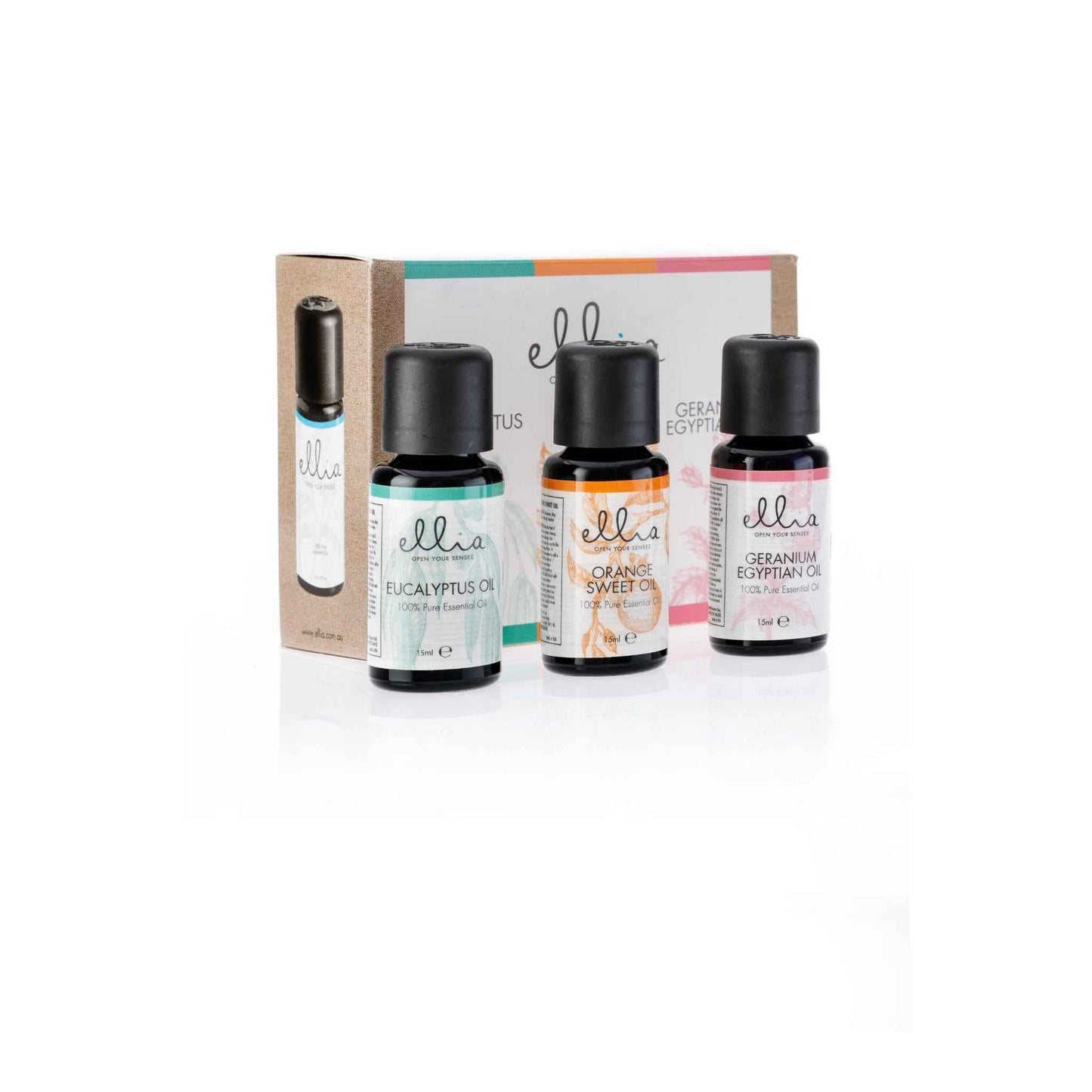 Homedics Ellia Oil 3 Pack (Eucalyptus, Orange, Geranium)