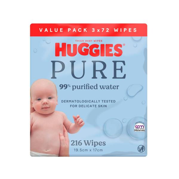 Pure 99% Purified Water Baby Wipes