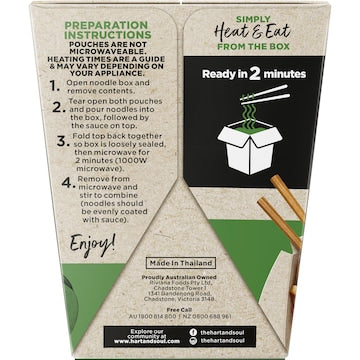 Hart & Soul Thai Chicken Saucy Noodles Box 330g