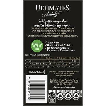 Ultimates Indulge Wet Dog Food Beef Mince In Gravy 100g x 6 pack