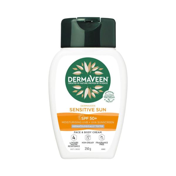 DERMAVEEN SENSITIVE SUNSCREEN SPF50+ 250G