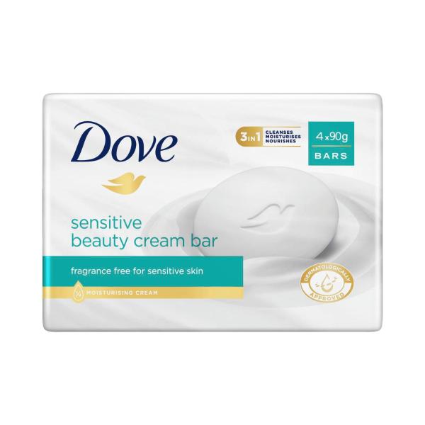 DOVE BEAUTY BAR SENSITIVE 4X 90G