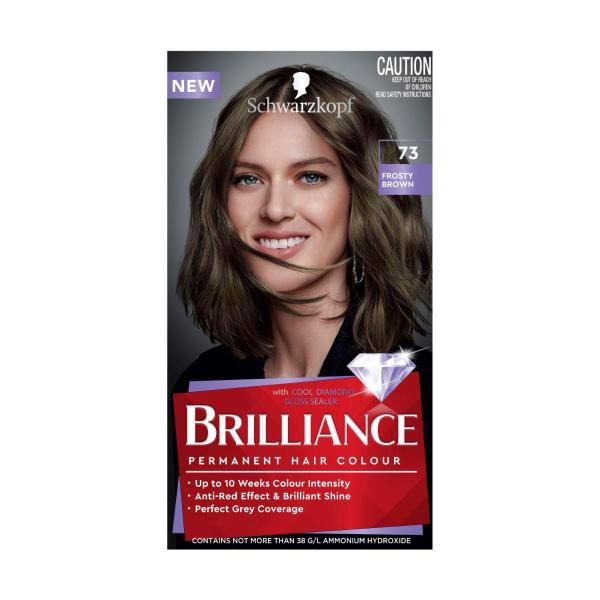 SCHWARZKOPF BRILLIANCE COOL BROWNS 73 FROSTY BROWN