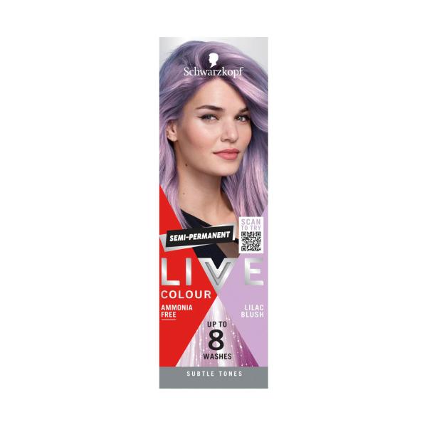 SCHWARZKOPF LIVE COLOUR PASTELS LILAC BLUSH 75ML
