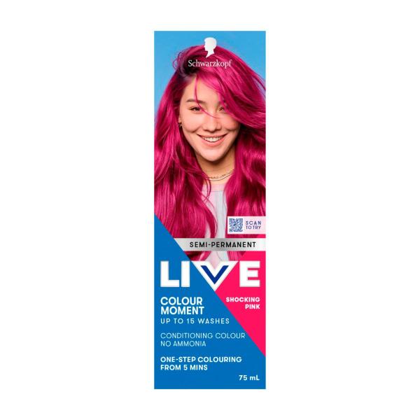 SCHWARZKOPF LIVE COLOUR ULTRA BRIGHTS SHOCKING PINK 75ML