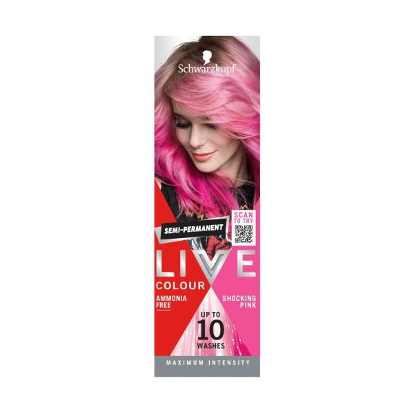 SCHWARZKOPF LIVE COLOUR ULTRA BRIGHTS SHOCKING PINK 75ML