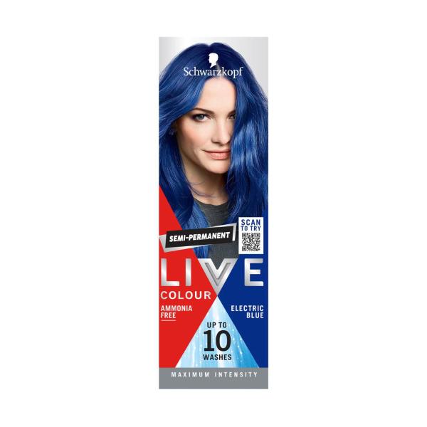 SCHWARZKOPF LIVE COLOUR ULTRA BRIGHTS ELECTRIC BLUE 75ML