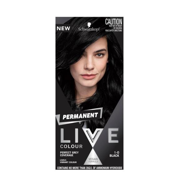 SCHWARZKOPF LIVE COLOUR PERMANENT 1.0 BLACK