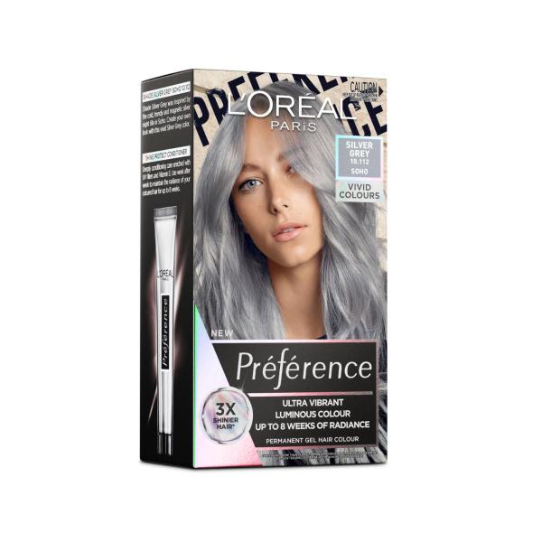 L'OREAL PREFERENCE VIVIDS 10.112 SILVER GREY