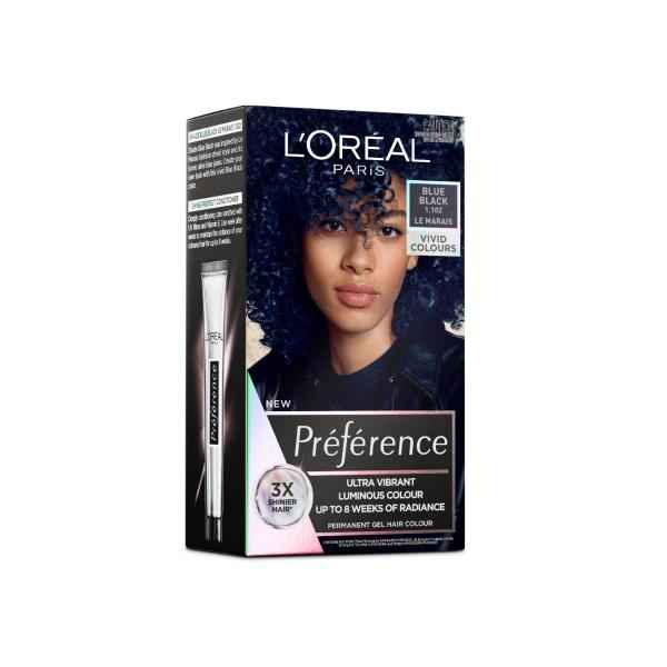 L'OREAL PREFERENCE VIVIDS 1.102 BLUE BLACK