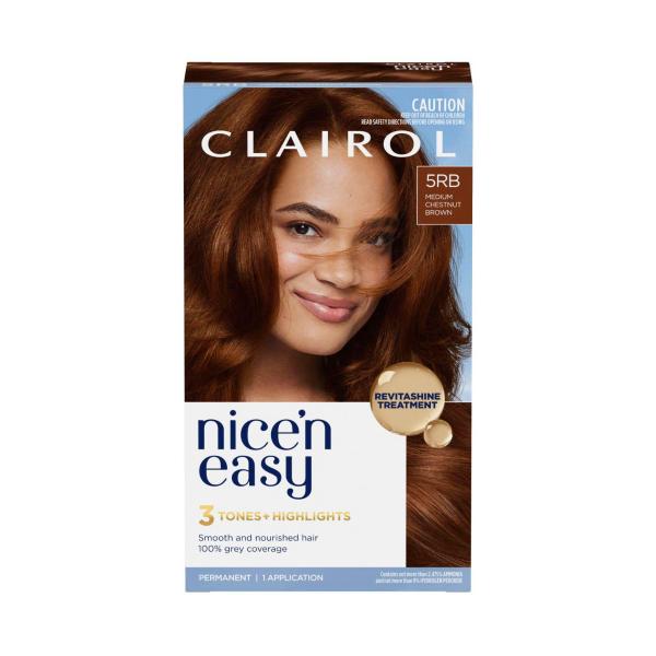 CLAIROL NICE'N EASY 5RB MEDUM CHESTNUT PERMANENT HAIR COLOUR