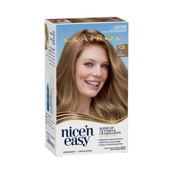 CLAIROL NICE'N EASY 7CB COOL BLONDE PERMANENT HAIR COLOUR