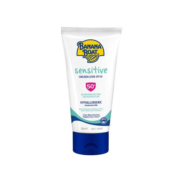 BANANA BOAT SPF 50+ SUNSCREEN:SENSITIVE 200 GRAM