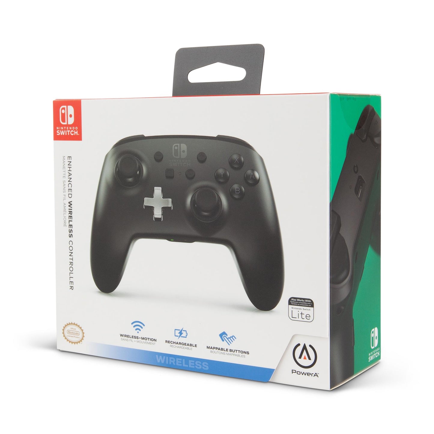 PowerA Enhanced Wireless Controller for Nintendo Switch (Core Black)