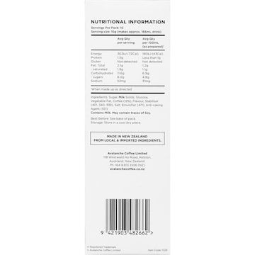Avalanche Caramel Latte Sachets 10 pack