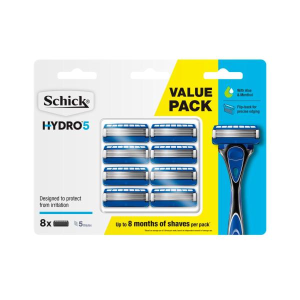 SCHICK HYDRO 5 RAZOR BLADES 8 PACK