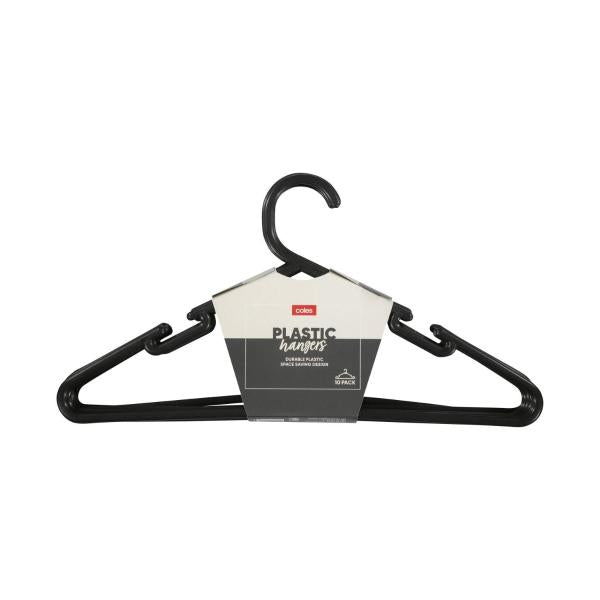 Black Plastic Hangers