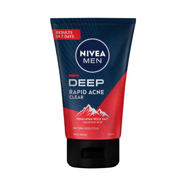 NIVEA MEN DEEP RAPID ACNE CLEAR FACE WASH 150ML
