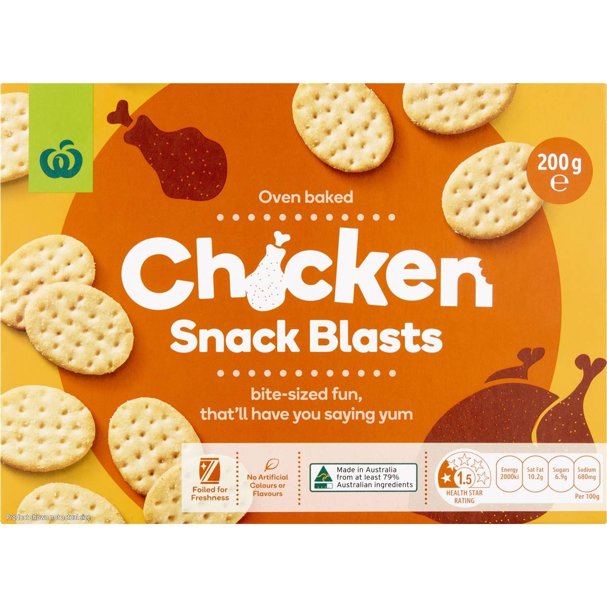 Woolworths Chicken Blasts Crackers 200G