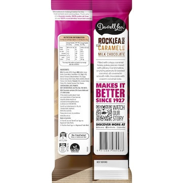 Darrell Lea Rocklea Road With Caramel Bits Chocolate Block 160g