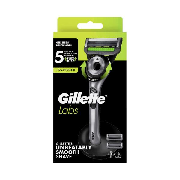 *GILLETTE LABS MENS RAZOR KIT WITH 2 BLADES 1 EACH