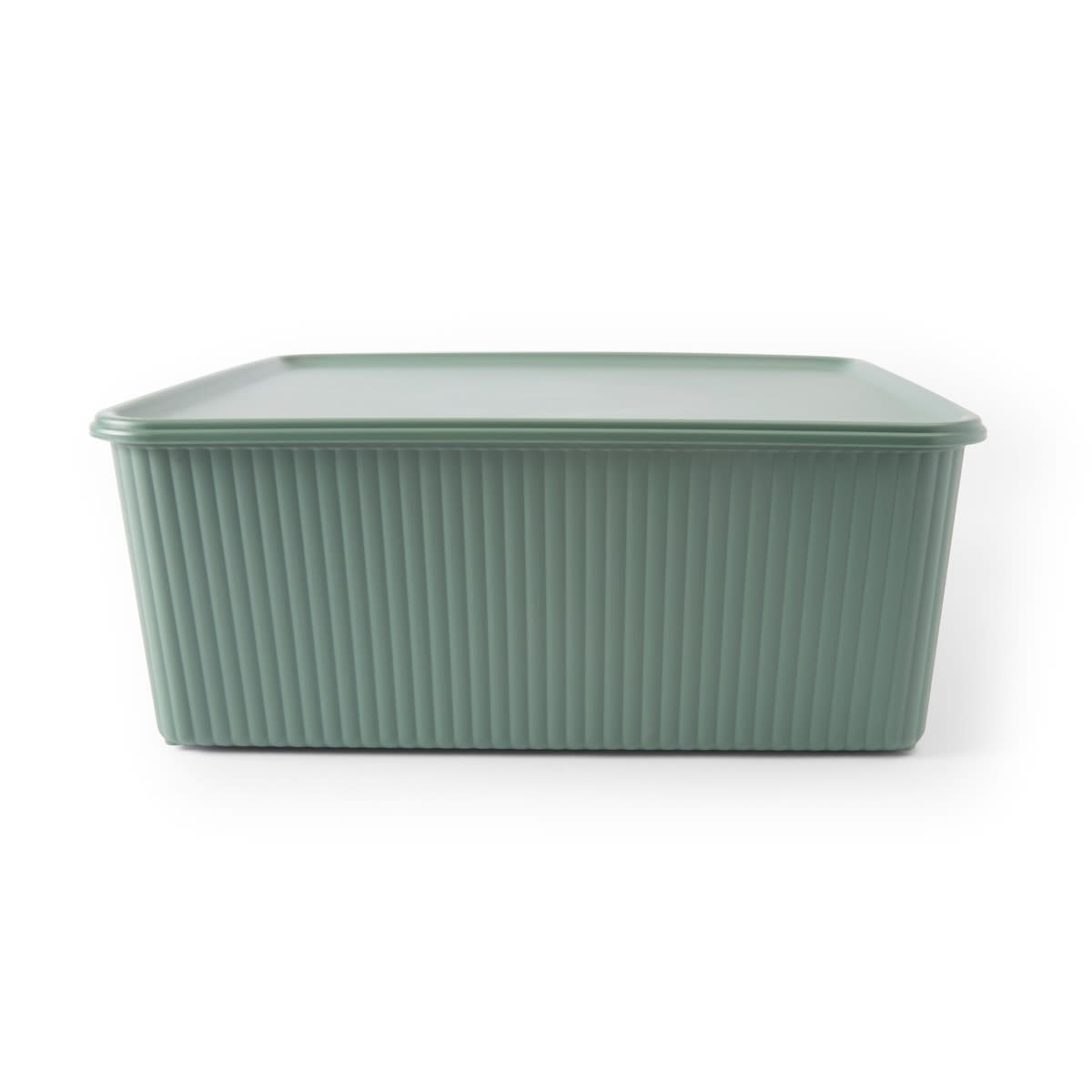 19L Ribbed Container - Green