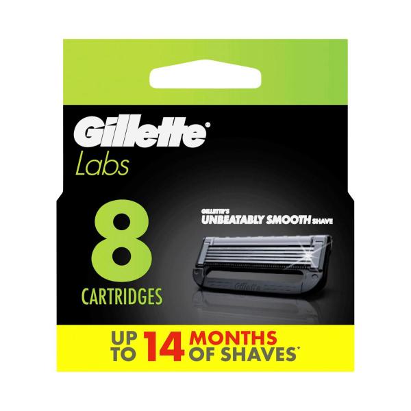 *GILLETTE LABS RAZOR BLADES REFILLS 8 PACK